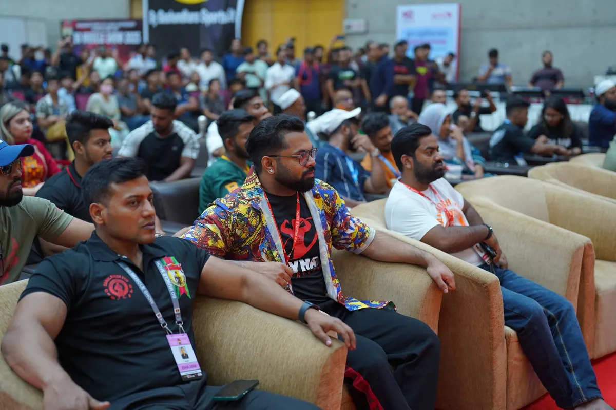 Coach Rayhan Judging at National Bodybuilding Championship